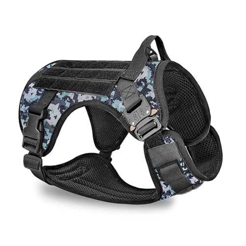 Militärisches Taktisches Hundegeschirr, Deluxe, Kein Ziehen, Verstellbar, Haustier, Camping, Jagd, Trainingsgeschirr, Weste Für Mittelgroße Und Große Hunde, Service-Hundezubehör,B,XL Militärisches Taktisches Hundegeschirr, Deluxe, Kein Ziehen, Verstellbar, Haustier, Camping, Jagd, Trainingsgeschirr, Weste Für Mittelgroße Und Große Hunde, Service-Hundezubehör,B,XL von GKRB
