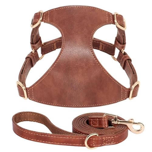 Outdoor Camping Jagd Wasserdicht PU Leder Hundegeschirr Leine Set Hund Katze Brustgeschirr Leine Set Haustier Walking Training Geschirr Weste Für Chihuahua Mops,Kaffee,S Outdoor Camping Jagd Wasserdicht PU Leder Hundegeschirr Leine Set Hund Katze Brustgeschirr Leine Set Haustier Walking Training Geschirr Weste Für Chihuahua Mops,Kaffee,S von GKRB