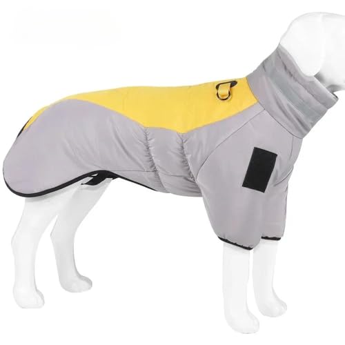 Outdoor Wind- Und Wasserdicht Reflektierende Hundejacke Kleidung Herbst Und Winter Verdickte Warme Haustierjacke Labrador Französische Bulldogge Deutscher Schäferhund Mops Jacke,A,4XL von GKRB