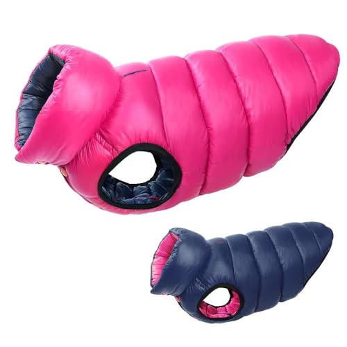 Outdoor Wind- Und wasserdichte Haustierjacke Winter Einfarbig Verdickte Warme Hundejacke Kleidung Weste Labrador Deutscher Schäferhund Chihuahua Mops Jacke,B,M50 (4XL) von GKRB