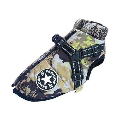 Outdoor-Winddichte Und wasserdichte Reflektierende Hundejacke Mit Geschirr Für Herbst Und Winter. Weicher, Bequemer Und Warmer Haustiermantel, Jacke Für Französische Bulldogge, Labrador, Chi Outdoor-Winddichte Und wasserdichte Reflektierende Hundejacke Mit Geschirr Für Herbst Und Winter. Weicher, Bequemer Und Warmer Haustiermantel, Jacke Für Französische Bulldogge, Labrador, Chi von GKRB