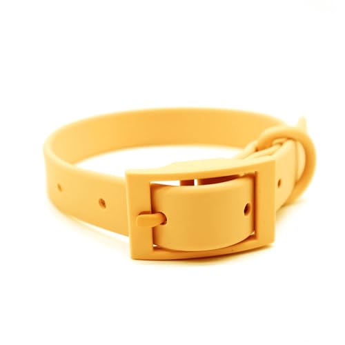 PVC Wasserdichtes Haustierhalsband, Verstellbares Katzen- Und Hundehalsband, Leicht Zu Reinigendes Hundehalsband, Outdoor-Hundetraining, Camping, Jagdhalsband,Gelb,M 28-38cm PVC Wasserdichtes Haustierhalsband, Verstellbares Katzen- Und Hundehalsband, Leicht Zu Reinigendes Hundehalsband, Outdoor-Hundetraining, Camping, Jagdhalsband,Gelb,M 28-38cm von GKRB