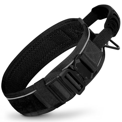 Strapazierfähiges Nylon-Hundehalsband, Militärisches Taktisches Hundehalsband, Reflektierendes Haustier-Trainingshalsband Für Den Außenbereich Mit Kontrollgriff, Deutsches Schäferhundhalsban Strapazierfähiges Nylon-Hundehalsband, Militärisches Taktisches Hundehalsband, Reflektierendes Haustier-Trainingshalsband Für Den Außenbereich Mit Kontrollgriff, Deutsches Schäferhundhalsban von GKRB