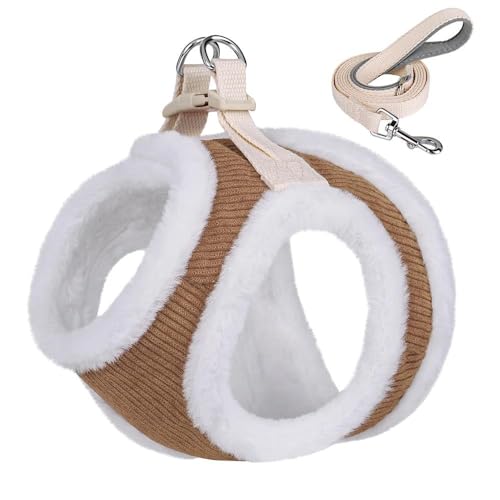 Warmes Hundegeschirr-Leinen-Set Für Herbst Und Winter, Weiches Und Bequemes Hundegeschirr-Leinen-Set, Verstellbare Haustiergeschirr-Weste, Geeignet Für Kleine Und Mittelgroße Hunde, Chihuahua, Mo Warmes Hundegeschirr-Leinen-Set Für Herbst Und Winter, Weiches Und Bequemes Hundegeschirr-Leinen-Set, Verstellbare Haustiergeschirr-Weste, Geeignet Für Kleine Und Mittelgroße Hunde, Chihuahua, Mo von GKRB