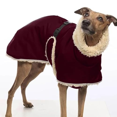 Weiche Und Bequeme Hundejacke, Whippet, Windhund, Labrador, Deutscher Schäferhund, Jacke, Warme Fleece-Hundejacke, Wind- Und wasserdichte Hundejacke Für Den Außenbereich,A,M von GKRB