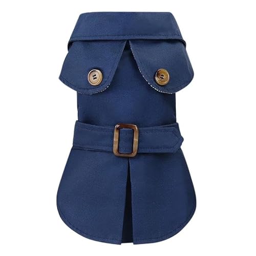 Winter Verdickte Warme Haustiermantel-Kleidung Im Britischen Stil Haustierjacke Kleidung Kleine Und Mittelgroße Hundewindjacke Outdoor Winddichte Haustierjacke Windjacke,C,L von GKRB