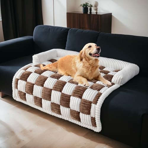 GKXLH Hundebetten für große, mittelgroße und kleine Hunde – weiches, gemütliches Flanell-Hundebett, waschbar, große Hunde, dicke Haustier-Couchbezüge für Sofa für Möbel, Größe M, 90 x 90 cm GKXLH Hundebetten für große, mittelgroße und kleine Hunde – weiches, gemütliches Flanell-Hundebett, waschbar, große Hunde, dicke Haustier-Couchbezüge für Sofa für Möbel, Größe M, 90 x 90 cm von GKXLH