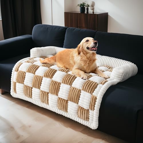 GKXLH Hundebetten für große, mittelgroße und kleine Hunde – weiches, gemütliches Flanell-Hundebett, waschbar, große Hunde, dicke Haustier-Couchbezüge für Sofa für Möbel, Größe M, 90 x 90 cm GKXLH Hundebetten für große, mittelgroße und kleine Hunde – weiches, gemütliches Flanell-Hundebett, waschbar, große Hunde, dicke Haustier-Couchbezüge für Sofa für Möbel, Größe M, 90 x 90 cm von GKXLH