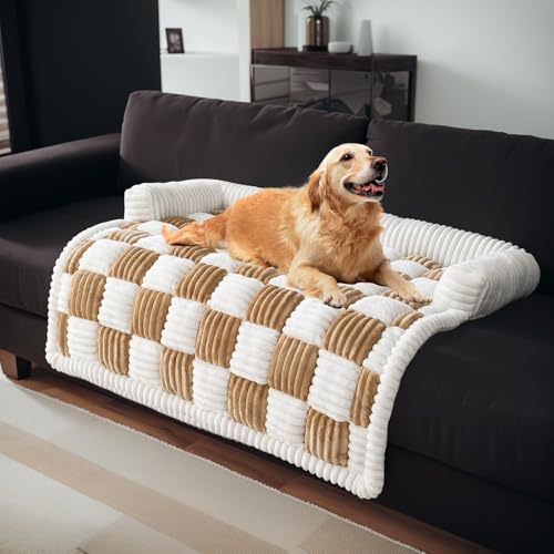 GKXLH Hundebetten für große, mittelgroße und kleine Hunde – weiches, gemütliches Flanell-Hundebett, waschbar, große Hunde, dicke Haustier-Couchbezüge für Sofa für Möbel, Hellkaffee, Größe S (75 x 75 GKXLH Hundebetten für große, mittelgroße und kleine Hunde – weiches, gemütliches Flanell-Hundebett, waschbar, große Hunde, dicke Haustier-Couchbezüge für Sofa für Möbel, Hellkaffee, Größe S (75 x 75 von GKXLH
