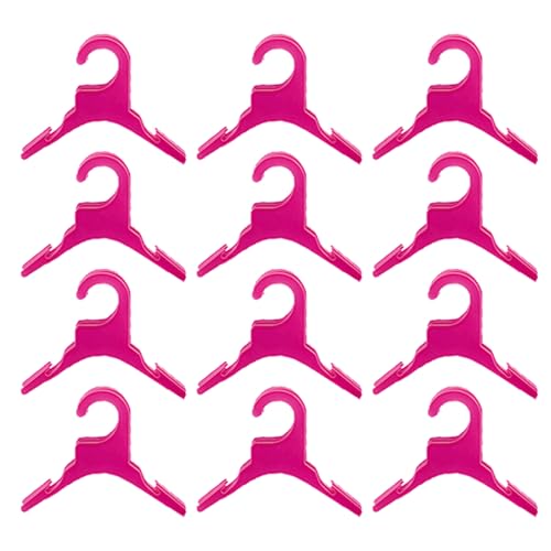 GKYQVE 12 Pack Plastik Haustier Kleiderregal Kleiderbügel Für Hundepapler Katzen Kleinkind Stoffkleider Für Kleine Haustier Kleine Kleiderbügelhundkleider von GKYQVE