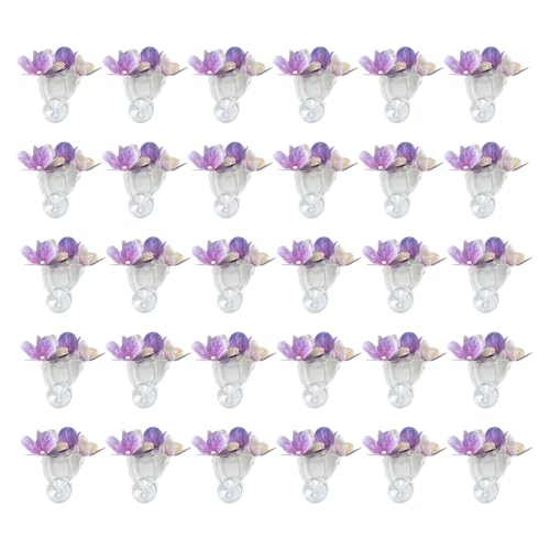 GKYQVE Aquarien Landschaft Künstliche Pflanzenfischtanks Landschaftsgestaltung Für Garnelenzucht Landschaft Ornamente Blumenhandwerk Künstliche Aquariumpflanze Realistischer Saugnapfbecher von GKYQVE