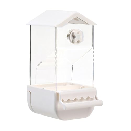 GKYQVE Transparenter Vogelhäuschen Für Kleine Mittelgroße Hängbare Fütterungsinstrument Lebensmittelspender Käfigvogel GKYQVE Transparenter Vogelhäuschen Für Kleine Mittelgroße Hängbare Fütterungsinstrument Lebensmittelspender Käfigvogel von GKYQVE