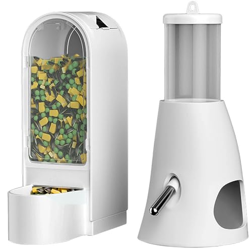 GKYZBB Futterspender für Haustiere und Wasserspender, selbstverteilter automatischer Hamster-Futterspender, Futter- und Wasserspender-Set, geeignet für Welpen und Kätzchen, Kaninchen, Chinchilla, Igel GKYZBB Futterspender für Haustiere und Wasserspender, selbstverteilter automatischer Hamster-Futterspender, Futter- und Wasserspender-Set, geeignet für Welpen und Kätzchen, Kaninchen, Chinchilla, Igel von GKYZBB
