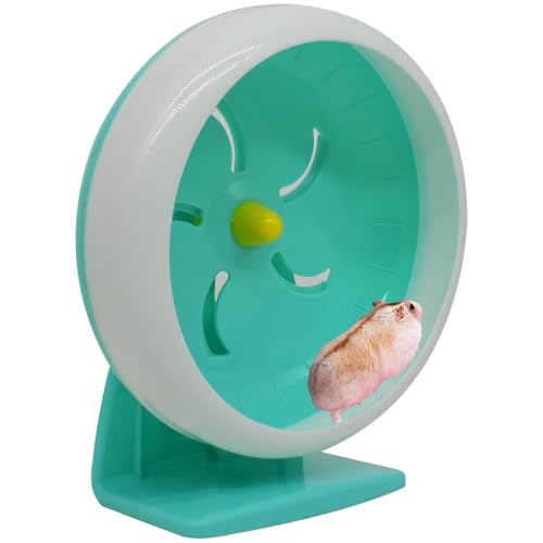 GKYZBB Hamsterrad, 17,8 cm, leises Laufrad mit Ständer, Haustier, Kleintiere, Laufspielzeug, verstellbar, leiser Spinner für Meerschweinchen, Zuckergleiter, Rennmäuse GKYZBB Hamsterrad, 17,8 cm, leises Laufrad mit Ständer, Haustier, Kleintiere, Laufspielzeug, verstellbar, leiser Spinner für Meerschweinchen, Zuckergleiter, Rennmäuse von GKYZBB