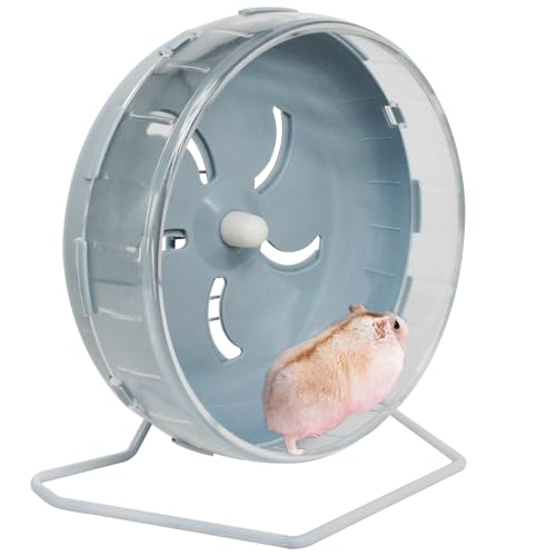 GKYZBB Hamsterrad, 21,6 cm, leises Laufrad mit Ständer, Haustier, Kleintiere, Laufspielzeug, verstellbar, leiser Spinner für Meerschweinchen, Zuckergleiter, Rennmäuse GKYZBB Hamsterrad, 21,6 cm, leises Laufrad mit Ständer, Haustier, Kleintiere, Laufspielzeug, verstellbar, leiser Spinner für Meerschweinchen, Zuckergleiter, Rennmäuse von GKYZBB