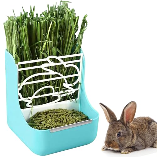 GKYZBB Kaninchen-Futterspender für Heufutter, verstellbar, abnehmbares Grasregal, Edelstahlkante, für Kaninchen, Meerschweinchen, Chinchilla GKYZBB Kaninchen-Futterspender für Heufutter, verstellbar, abnehmbares Grasregal, Edelstahlkante, für Kaninchen, Meerschweinchen, Chinchilla von GKYZBB