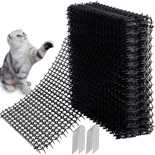 GKYZBB Katzen-Abschreckmatte, 10-teiliges Set, 41,9 x 33 cm, Katzen-Abschreckungspad, Hunde- und Katzen-Spike-Matte, kratzfeste Matte für Garten, kratzfeste Matte mit GKYZBB Katzen-Abschreckmatte, 10-teiliges Set, 41,9 x 33 cm, Katzen-Abschreckungspad, Hunde- und Katzen-Spike-Matte, kratzfeste Matte für Garten, kratzfeste Matte mit von GKYZBB