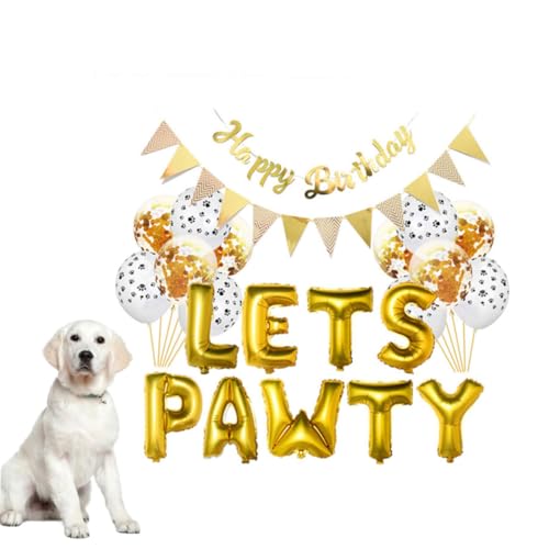GLEAVI 1 Satz Partydekorationen Für Haustiere Haustier Hunde Geburtstagsdekorationen Ballon Für Haustierparty Haustier Hund Geburtstagszubehör von GLEAVI