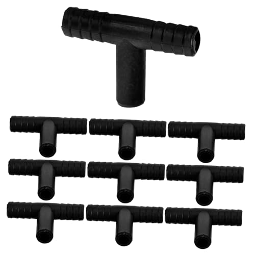 GLEAVI 10 Stück Teiliges Wasserfontänen Adapter T Förmiger Schlauchverbinder für Tischbrunnen und Wasserfall Leicht und Einfach zu Bedienen für Miniatur Landschaftsdesigns von GLEAVI