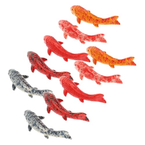 GLEAVI 10stücke Miniaturisierte Koi-Fisch-Dekorationen Aus Realistischen Kunstfischfiguren Für Aquarien Tische Und Ablagen Kreative DIY Wasserlandschaftsdekoration GLEAVI 10stücke Miniaturisierte Koi-Fisch-Dekorationen Aus Realistischen Kunstfischfiguren Für Aquarien Tische Und Ablagen Kreative DIY Wasserlandschaftsdekoration von GLEAVI