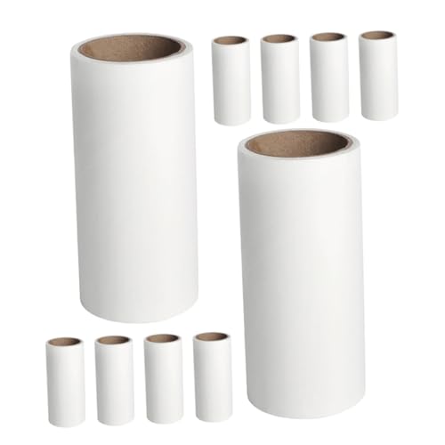 GLEAVI 10stücke Pack Fusselrolle-nachfüllpackungen Klebeblätter Effektives Tierhaar-reinigungswerkzeug Für Waschboden Und Bett Praktische Ersatzrollen Zum Entfernen Von Haaren von GLEAVI