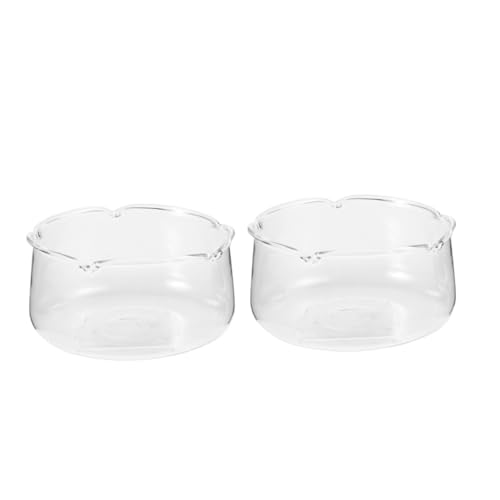 GLEAVI 2 Stück Transparente Glas Blumentöpfe Blumenvasen Pflanzenhalter Aquarium Tank Glasterrarien Für Pflanzen Pflanzen Terrarienbehälter Kleines Sukkulenten Terrarium Desktop von GLEAVI