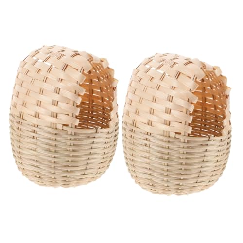 GLEAVI 2stücke Handgewebtes -vogelnest Vielseitige Dekoration Für Garten Und Vogelkäfig Atmungsaktiv Und Robust Für Vogelliebhaber Und Natürliche Einrichtung von GLEAVI