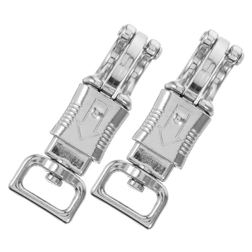 GLEAVI 2stücke Karabinerhaken Mit Schnellverschluss Metallhaken Für Pferdegeschirr Leinenclip Federkarabinerhaken Reitsportzubehör Outdoor-sportausrüstung von GLEAVI