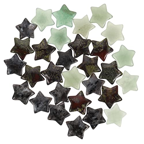 GLEAVI 30st Pentagramm Sternchakra-Steine Hexen-sorgensteine Hexensorgensteine Miniaturen Stern Meditationsausgleich Sternquarz Natürlicher Kristallstein Berühmtheit Stern Adern Die von GLEAVI