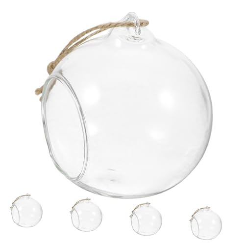 GLEAVI 5 Stück hängende Vase hochzeitsdeko bescherung Weihnachten weichnachtsgeschke vases hängende Terrarienkugel teelichter Kerzen Glaskugel Terrarium Teelichthalter Kugel Kugel GLEAVI 5 Stück hängende Vase hochzeitsdeko bescherung Weihnachten weichnachtsgeschke vases hängende Terrarienkugel teelichter Kerzen Glaskugel Terrarium Teelichthalter Kugel Kugel von GLEAVI