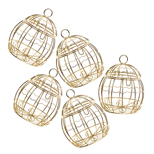 GLEAVI 5Stücke Vogelkäfig Geschenkverpackungsbox für Hochzeiten Ausgehöhlte Süßigkeiten Aufbewahrung mit Verarbeitung und Romantischem Design GLEAVI 5Stücke Vogelkäfig Geschenkverpackungsbox für Hochzeiten Ausgehöhlte Süßigkeiten Aufbewahrung mit Verarbeitung und Romantischem Design von GLEAVI