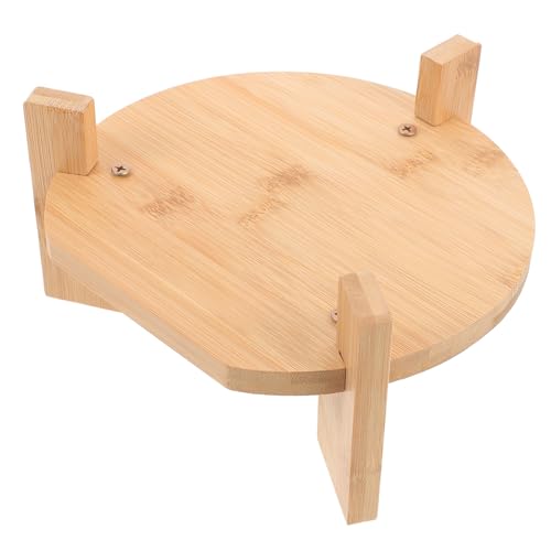 GLEAVI Basis aus Bambus Ständer für Wasserspender Stand Halter für Teespender Ausstellungsregal für Wasserspender Sockelständer für Pflanzen Ständer für Getränkespender Khaki von GLEAVI