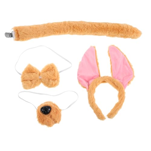 GLEAVI Dog Ears Headband Set Plüsch Kuschelig Verstellbar Für Erwachsene Cosplay Puppy Kostüm Tier Kopfschmuck Für Halloween Geburtstag Party GLEAVI Dog Ears Headband Set Plüsch Kuschelig Verstellbar Für Erwachsene Cosplay Puppy Kostüm Tier Kopfschmuck Für Halloween Geburtstag Party von GLEAVI