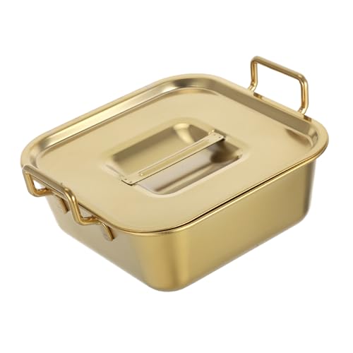 GLEAVI Edelstahl -Quadratscheibe Grill zubehör Tabletts zum Servieren von Speisen Snack-Servierplatte Metallschüsseln Snackschalen für Partys Hot-Dog-Körbe Rostfreier Stahl Golden GLEAVI Edelstahl -Quadratscheibe Grill zubehör Tabletts zum Servieren von Speisen Snack-Servierplatte Metallschüsseln Snackschalen für Partys Hot-Dog-Körbe Rostfreier Stahl Golden von GLEAVI