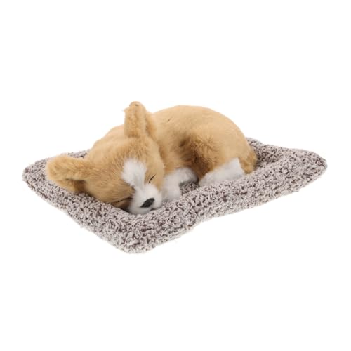 GLEAVI Kreatives Hundedekor Für Auto Realistisches Plüschspielzeug Für Armaturenbrett Installieren Langlebig Und Pflegeleicht Für Hundeliebhaber von GLEAVI