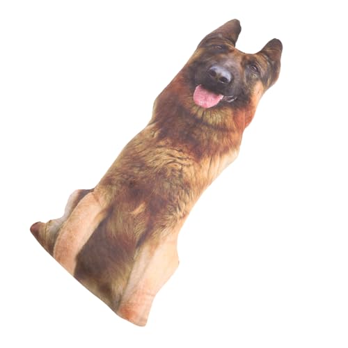 GLEAVI Plüschtierpuppe Hund Umarmungskissen Stofftier Cartoon Wurfkissen Hundepuppe Plüschwelpe 3D Hund Gemütliches Wurfkissen Hundekissenpuppe Kuscheliges Hundeplüschtier von GLEAVI