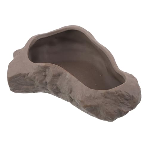 GLEAVI Stone Shape Ceramic Flowerpot Für Tischdeko Drainagefreier Blumentopf Für Sukkulenten Bonsai Wasserfeatures Pflegeleicht Und Langlebig von GLEAVI