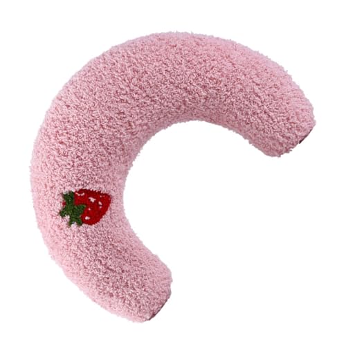 GLEAVI U förmiges Haustier nackenkissen aus Weichem Tiefes Kissen für Katzen und Kätzchen Schützend für Halswirbel Komfortables Kuschelkissen in Rosa von GLEAVI