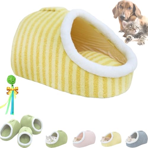 GLIART Pawcart Kuscheliges Katzen- und Hundebett, für kleine bis mittelgroße Haustiere, Gelb, Größe M - 7,5 kg GLIART Pawcart Kuscheliges Katzen- und Hundebett, für kleine bis mittelgroße Haustiere, Gelb, Größe M - 7,5 kg von GLIART