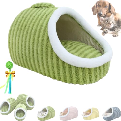 GLIART Pawcart Haustierbett, gemütliches versteckbares Haustierbett, kleine Katzenbetten für Hauskatzen, Hundebett mit Höhle, rutschfest, waschbar, weich, Haustier-Höhlenbett, Schlafsack für kleine, GLIART Pawcart Haustierbett, gemütliches versteckbares Haustierbett, kleine Katzenbetten für Hauskatzen, Hundebett mit Höhle, rutschfest, waschbar, weich, Haustier-Höhlenbett, Schlafsack für kleine, von GLIART