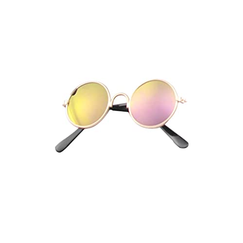 Schöne runde Katzen-Sonnenbrille im Vintage-Stil, reflektierende Brille für kleine Produkte, Zubehör, Katzenrequisiten, Fotos, Haustiere, Hunde von GLIMDA