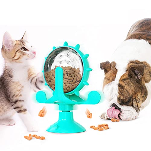 GLJY Katzenspielzeug, interaktives drehbares Radspielzeug, Windmühlen-Form, langsames Auslaufspender für Katzen und Hunde, fördert intelligente Gehirnstimulation von GLJY