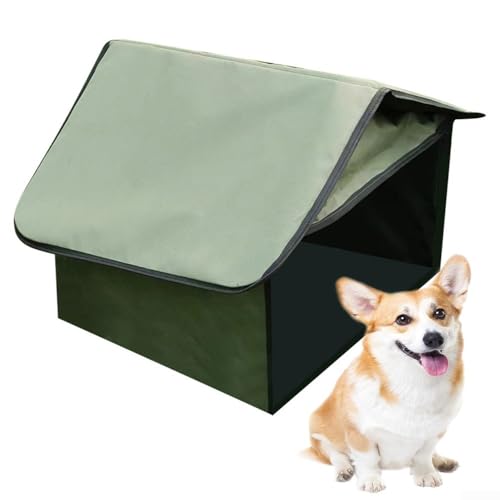 Wasserdichtes Haustier-Outdoor-Haus, faltbares Hunde-/Katzenzelt, Unterschlupf, regendicht, tragbar, für verschiedene Outdoor-Umgebungen wie Hinterhöfe, Terrassen oder Garagen von GLOBALHUT
