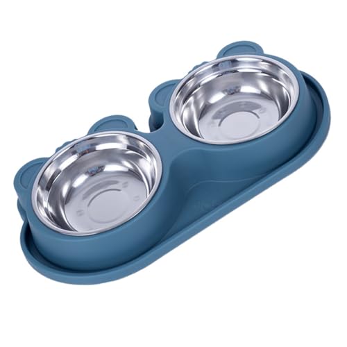 Doppelhundschalen, Edelstahl Anti -TIPP -Haustier -Futter -Wassergerichte Nicht -Slip -Dual -Fütterung für Kleine Mittelgroße Hunde Katzen Welpen Kätzchen Reisen Heimnutzung Doppelhundschalen, Edelstahl Anti -TIPP -Haustier -Futter -Wassergerichte Nicht -Slip -Dual -Fütterung für Kleine Mittelgroße Hunde Katzen Welpen Kätzchen Reisen Heimnutzung von GLOGLOW