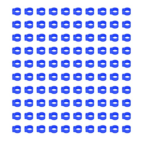 GLOGLOW 100 Stück 8 Mm Taubenbeinbänder Identifizierung Geeignet (Dunkelblau) von GLOGLOW