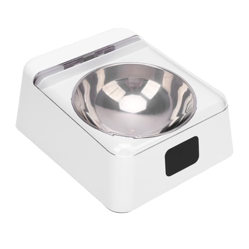 GLOGLOW 350ml Automatische Haustier Zufuhr, Erhöhte Katzenfutter Schüssel mit Infrarot-Sensor Abdeckung USB-wiederauf Ladbarer Lebensmittel Spender für Indoor-Camping-Katzen-Hunde Welpen von GLOGLOW