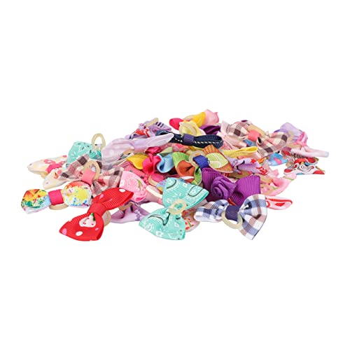 GLOGLOW 50pcs Niedliche Hundehaarbögen mit Gummibändern, Polyester Welpe Bowknots Mix Colorfast Hair Accessoires Haustierpflegeprodukte für Hochzeit Geburtstag Weihnachten Halloween GLOGLOW 50pcs Niedliche Hundehaarbögen mit Gummibändern, Polyester Welpe Bowknots Mix Colorfast Hair Accessoires Haustierpflegeprodukte für Hochzeit Geburtstag Weihnachten Halloween von GLOGLOW