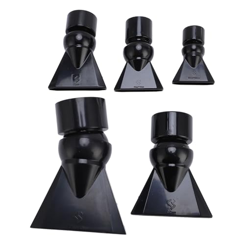 GLOGLOW 5pcs Aquarium Wasserauslass, Kurze Entendüse Aquariumpumpe Düse Wasserauslass Return Rohranpassung für Wasserbehörden Wassersysteme (Black) von GLOGLOW
