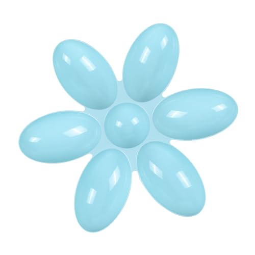 GLOGLOW Anti -Slip -Dauerkatkatze, Einfach -clean -Kunststoff -Haustier -Feeder für Kleine Katzen und Kätzchen (Blue) von GLOGLOW