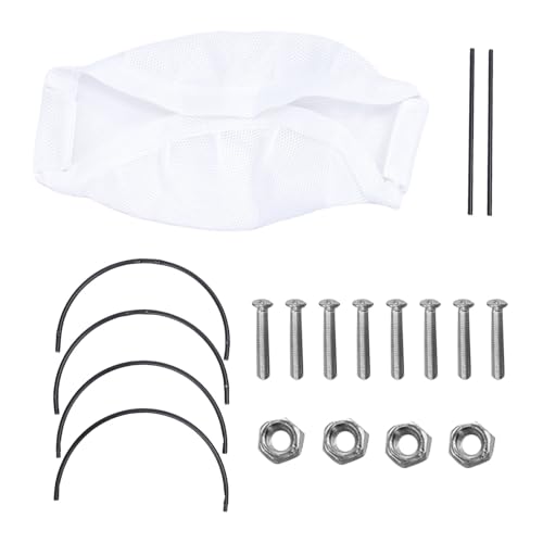 GLOGLOW Atmungsaktives Katzen-Hängematte-Bett für Haustiere, Hängematte, Erhöht, Kitty-Schlafbett mit Abnehmbarem Wasch Barem Netz für Katzen Im Innenbereich Bis zu 30 Lbs (White) von GLOGLOW